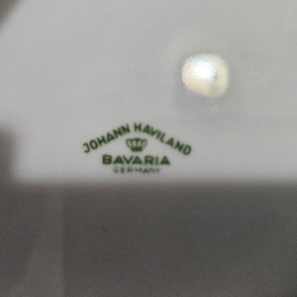 Johann Haviland Bavaria Germany 6" Salad Bread Plates Gold Trim Floral Set of 3 - Picture 3 of 6